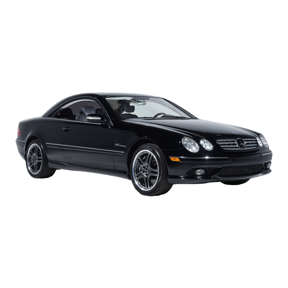 Mercedes-Benz 2000 CL 55 AMG Operator's Manual