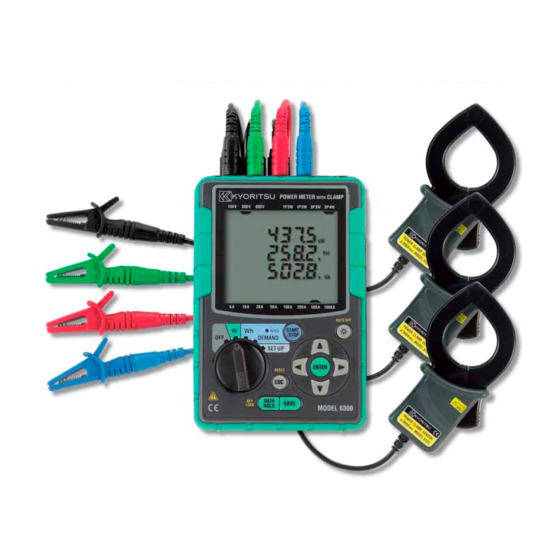 KYORITSU 6300 QUICK MANUAL Pdf Download ManualsLib