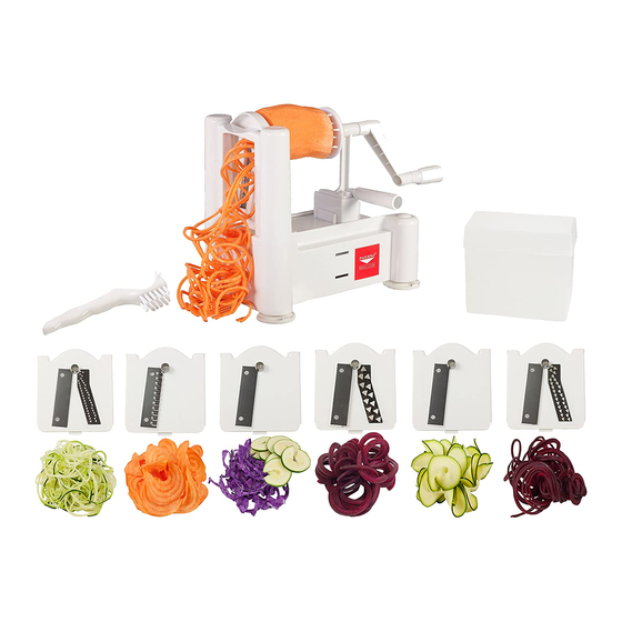 PADERNO 6BLADESPIRALIZER USER MANUAL Pdf Download ManualsLib