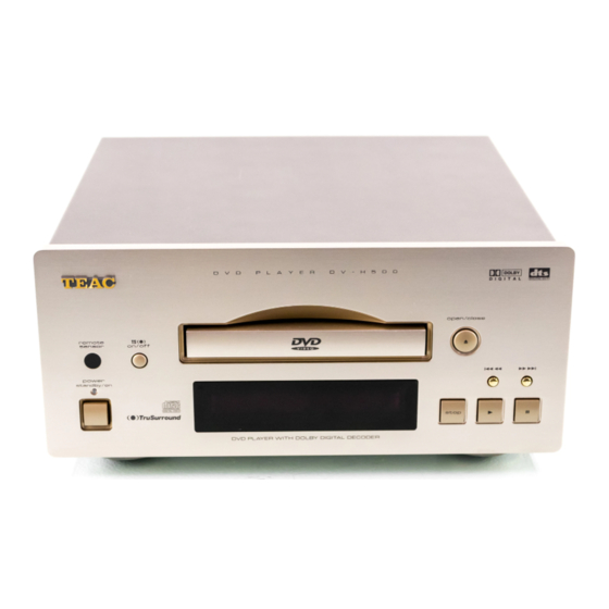 TEAC DVH500 SERVICE MANUAL Pdf Download ManualsLib