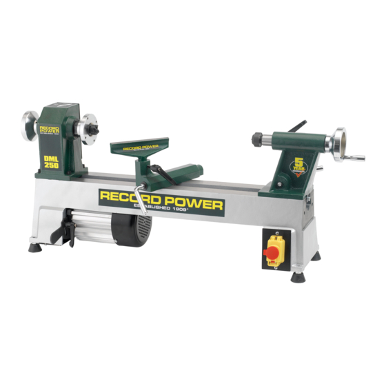 RECORD POWER DML250 ORIGINAL INSTRUCTIONS MANUAL Pdf Download ManualsLib