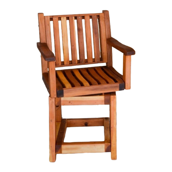 FOREVER REDWOOD COCKTAIL BAR STOOLS ASSEMBLY INSTRUCTIONS Pdf Download