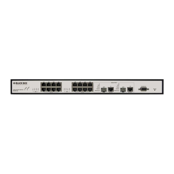 Black Box LIG1014A 14-Port Managed Gigabit Ethernet Switch with 4 SFP Slots