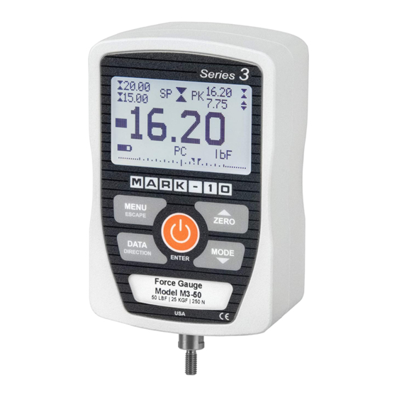 Mark-10 M3-012 Quick Start Manual