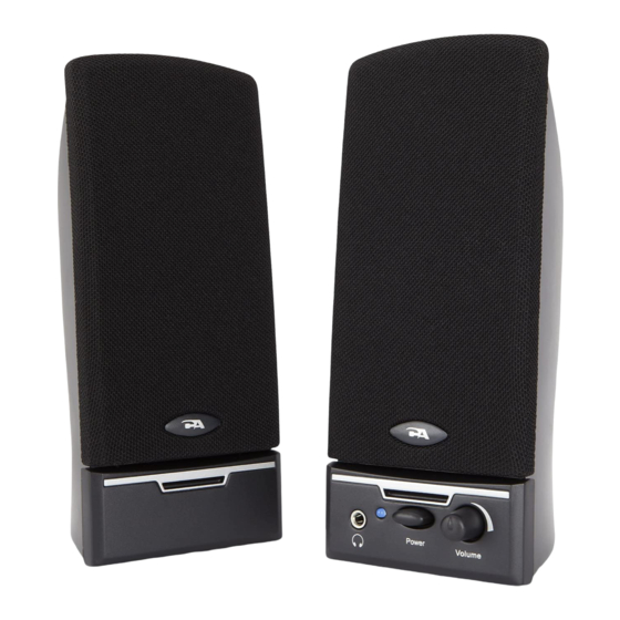 Cyber Acoustics CA-2012 Owner's Manual