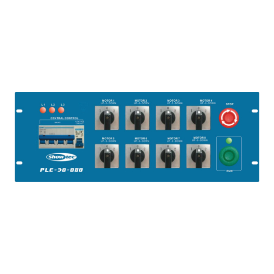 SHOWTEC PLE-30-080 Manual