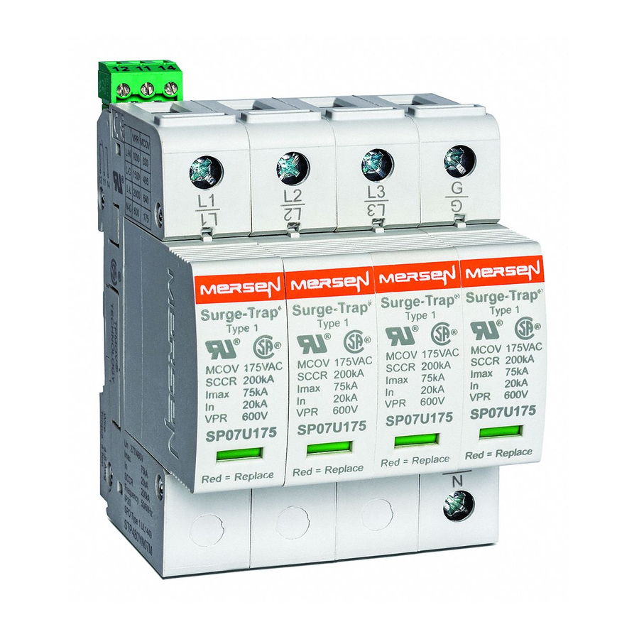Mersen Surge-Trap STP Series Installation Instructions