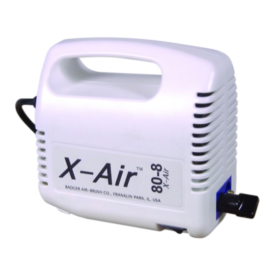 Badger Air-Brush X-Air 80-8 User And Maintenance Instructions