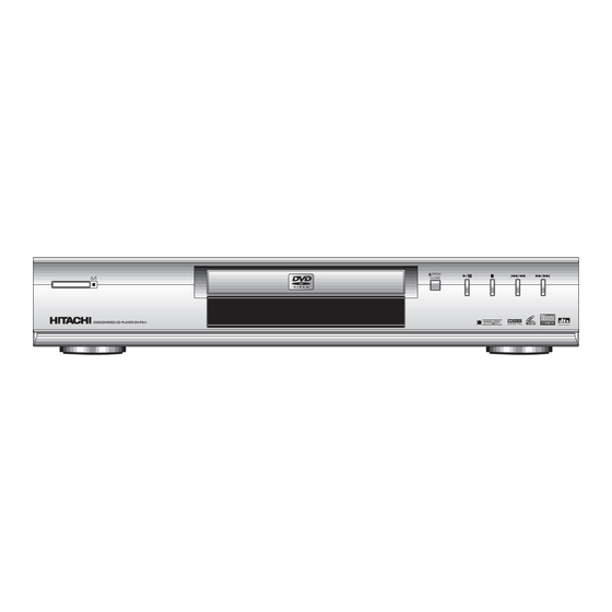 Hitachi DV-P313U Instruction Manual