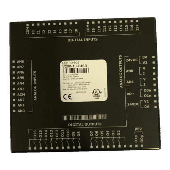 Unitronics V200-18-E46B Manual