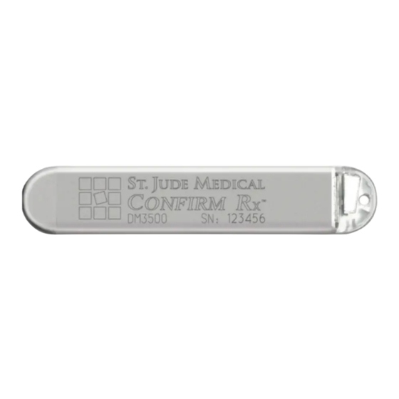 St. Jude Medical Confirm Rx DM3500 User Manual