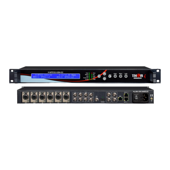 Thor Broadcast H-MPEG2-H264-E2 User Manual