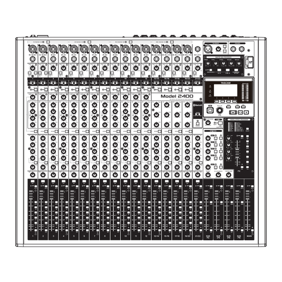 Tascam 2400 Startup Manual