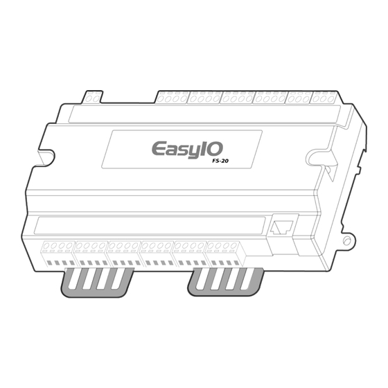 Johnson Controls easyIO FS-20 Quick Start Manual