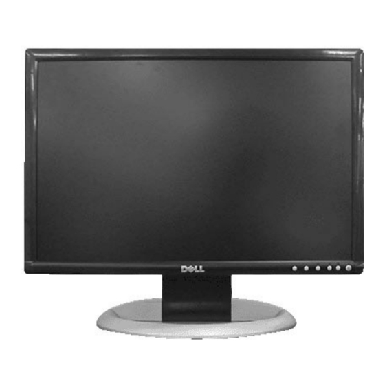 Dell 2005FPW - UltraSharp - 20.1" LCD Monitor Service Manual