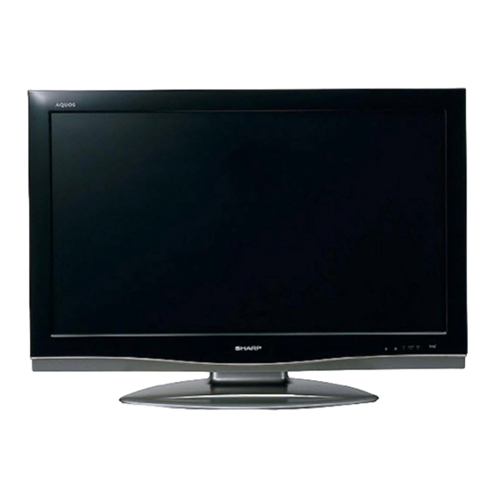 Sharp Aquos LC-32RA1E Operation Manual