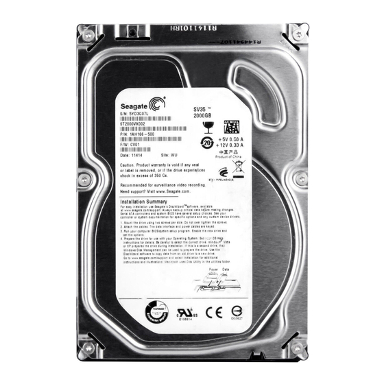Seagate SV35 Series Product Overview