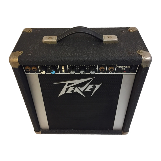 Peavey Audition 30 Operating Manual