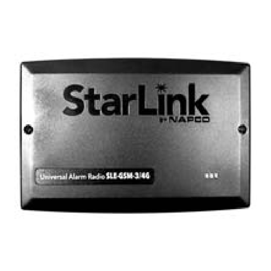 NAPCO StarLink SLE Installation Instructions Manual