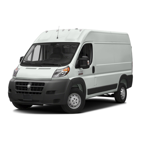 RAM PROMASTER 2016 USER MANUAL Pdf Download | ManualsLib