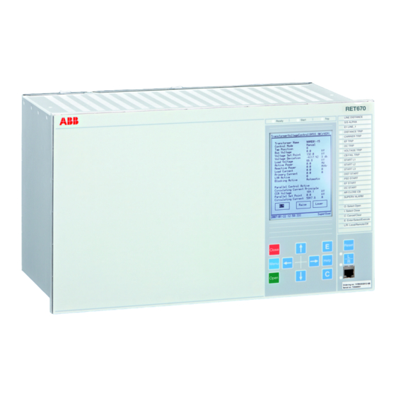 ABB RET670 Product Manual