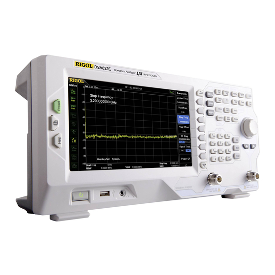 RIGOL DSA815 USER MANUAL Pdf Download ManualsLib