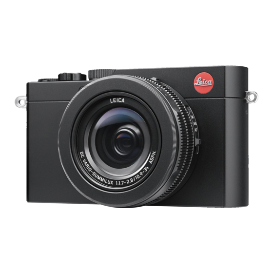 LEICA D-LUX 109 INSTRUCTIONS MANUAL Pdf Download | ManualsLib