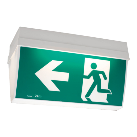 LEGRAND ECONOMY EXIT SIGN ER2 Installation Instructions