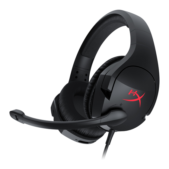 HyperX Cloud Stinger Manuals