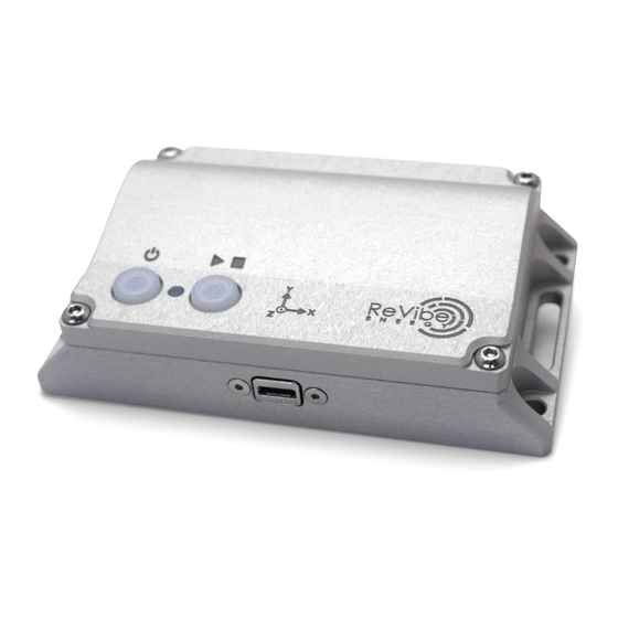 Revibe ReLog S Vibration Data Logger Manuals