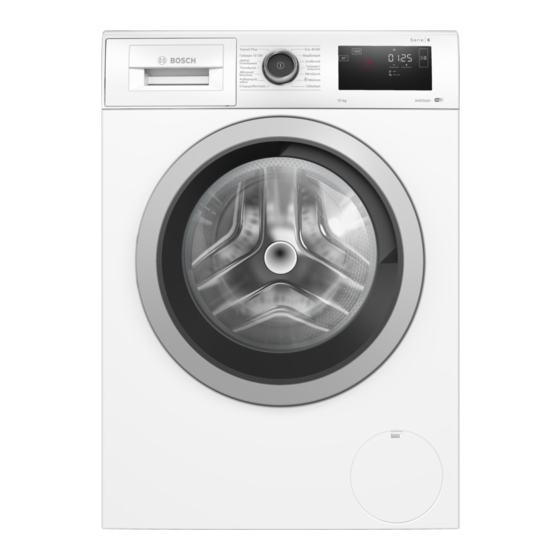 Bosch WAL28RH4GR Washing Machine Manuals