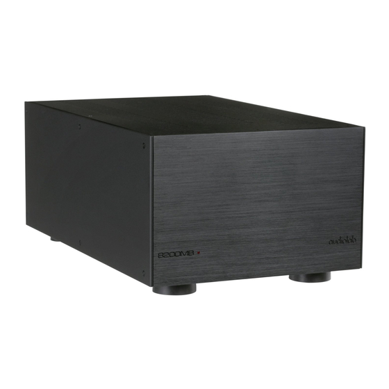 Audiolab 8200MB User Instructions