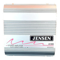 Jensen A1000 Owner's Manual And Installation Instructions