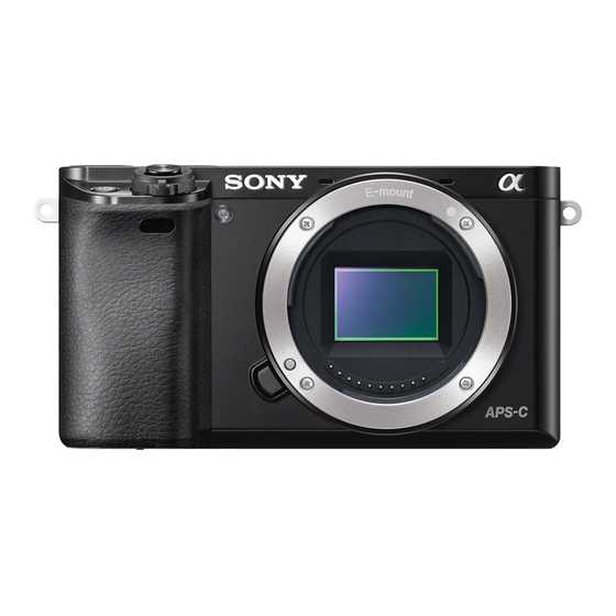 Sony ILCE-6000 Specifications