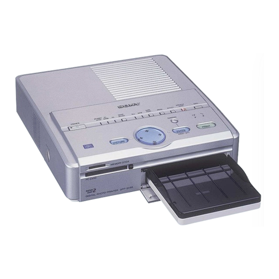 Sony DPP-SV55 Operating Instructions