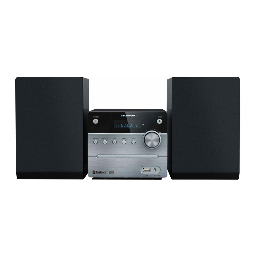 Blaupunkt MS12BT Owner's Manual