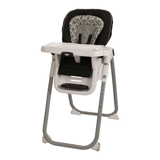 Graco 7 in 1 high hot sale chair manual