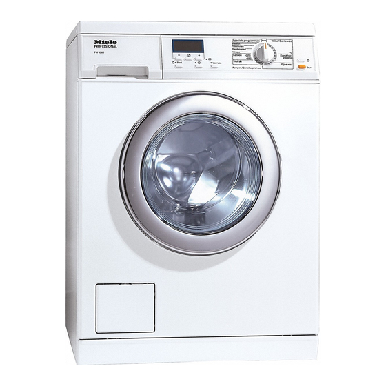 Miele professional PW 5065 Quick Start Manual