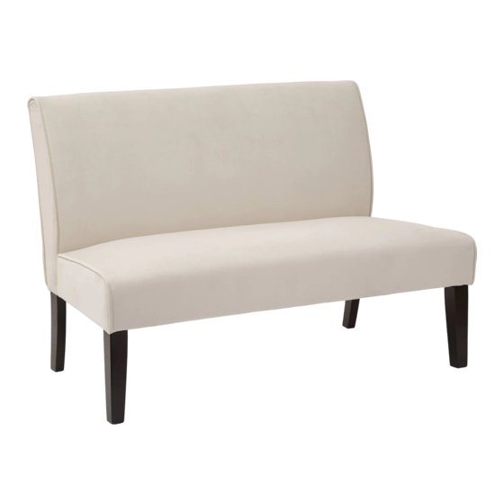 Avenue Six LAGUNA Loveseat LAG52 Manual