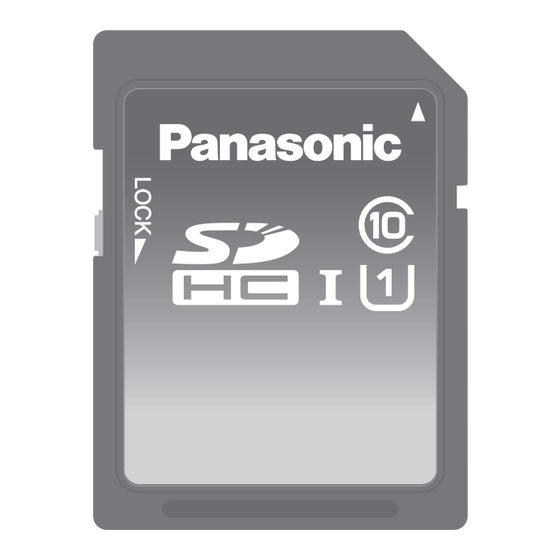 Panasonic RP-SDB32GB1K Operating Instructions Manual