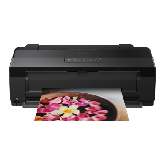 Epson Stylus Photo 1500W Startup Manual