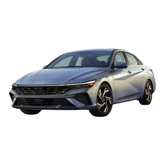 Hyundai Elantra 2024 Owner's Manual