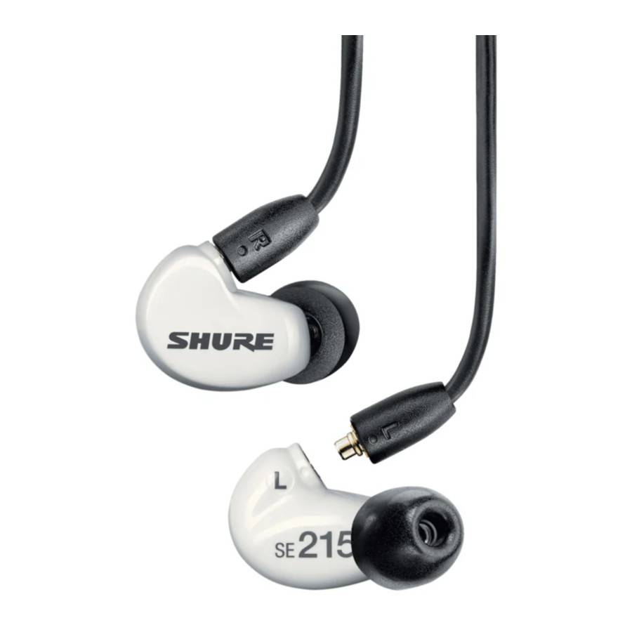 Shure SE215M Manual