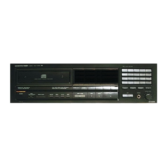 Onkyo DX-5500 Service Manual