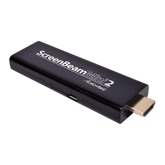 ACTIONTEC SCREENBEAM MINI 2 INSTALLATION MANUAL Pdf Download ManualsLib
