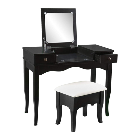 SOUTHERN ENTERPRISES FRANCESCA VANITY SET ASSEMBLY INSTRUCTIONS MANUAL