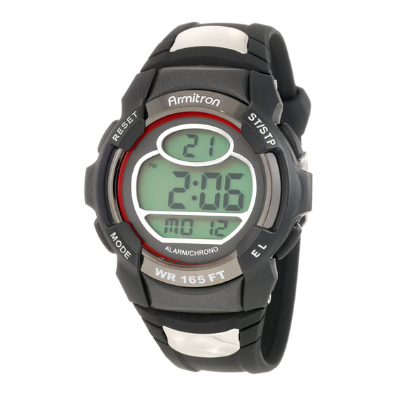 Armitron pro sport hot sale watch set time