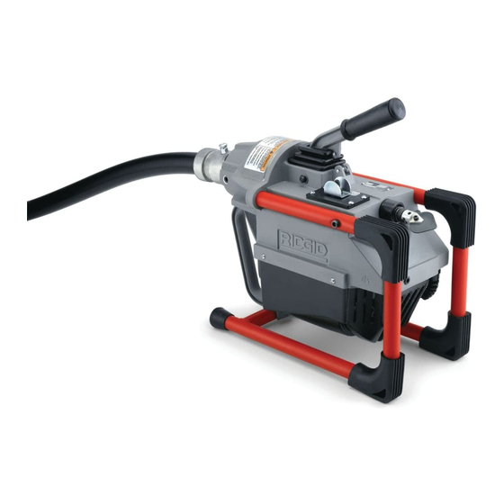 RIDGID K-60SP-SE OPERATOR'S MANUAL Pdf Download | ManualsLib