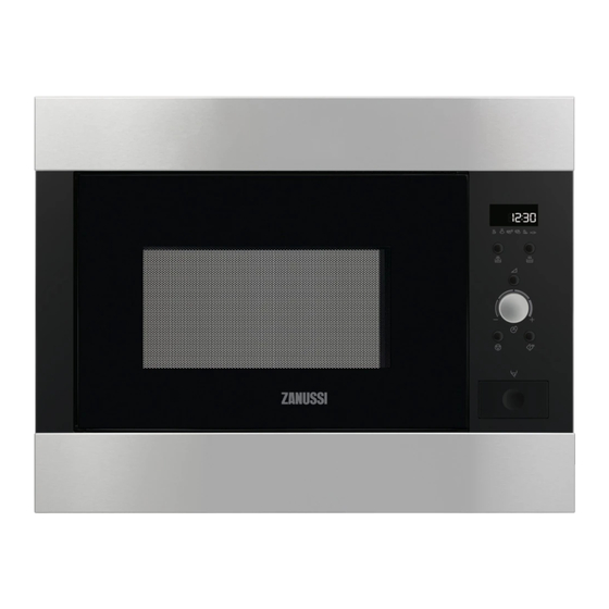 zanussi microwave combi oven symbols