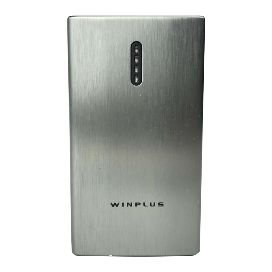 Winplus 8000mAh Lithium Car Jump Start & Portable Power Bank Brushed Metal 